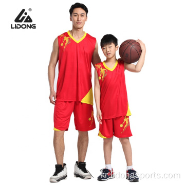 맞춤형 도매 어린이와 성인 농구 유니폼